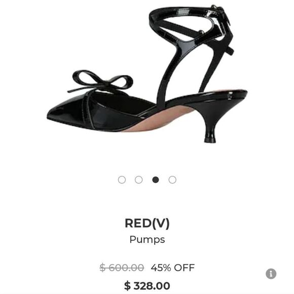 NIB Red Valentino Patent Leather Kitten Heel pumps with dust - Picture 11 of 12